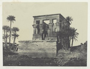 Świątynia Hypethra, Philoe; Nubia autorstwa Maxime Du Camp