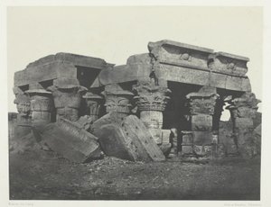 Świątynia Ombos, Górny Egipt, płyta 65 z albumu "Egypte, Nubie, Palestine et Syrie" (1852) autorstwa Maxime Du Camp
