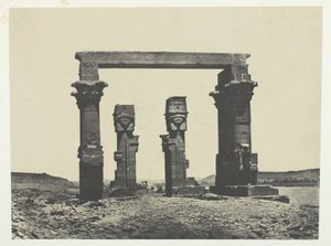 Temple de Kardassy, Nubie, 184951, wydrukowany 1852. autorstwa Maxime Du Camp