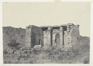 Świątynia Tafeh (starożytne Taphis), Nubia autorstwa Maxime Du Camp