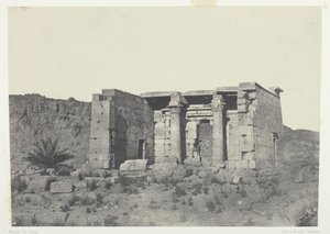 Świątynia Tafeh Starożytne Taphis, Nubia, 184951, wydrukowane 1852. autorstwa Maxime Du Camp