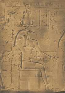 Thoth Ibiocephalus Bóg listów w Philae, kwiecień 1850. autorstwa Maxime Du Camp