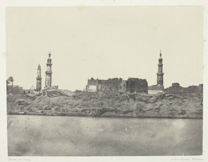 Widok ogólny, Girgeh, Górny Egipt, 184951, wydrukowany 1852. autorstwa Maxime Du Camp