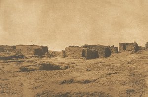 Widok wsi Abou-hor Zwrotnik Raka, kwiecień 1850. autorstwa Maxime Du Camp