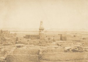 Widok wsi Edfu, 1849-50. autorstwa Maxime Du Camp