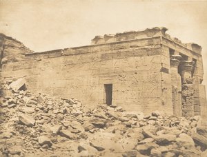 Widok pronaosu Świątyni Dandour Zwrotnik Raka, 7 kwietnia 1850 r.