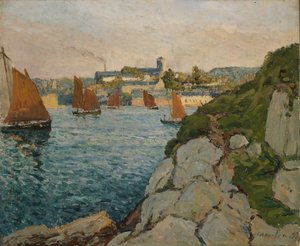 Douarnenez w słońcu, 1897.