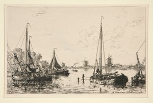 A Zaandam, Holandia (W Zaandam, Holandia) autorstwa Maxime Lalanne