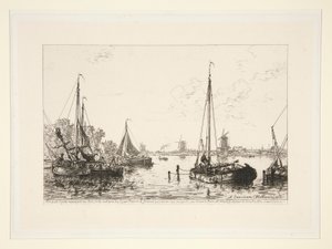 A Zaandam, Hollande (W Zaandam, Holandia) autorstwa Maxime Lalanne
