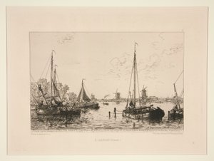 A Zaandam, Hollande (W Zaandam, Holandia) autorstwa Maxime Lalanne