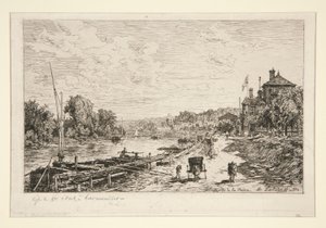 Bords de la Seine (Wybrzeże Sekwany) autorstwa Maxime Lalanne