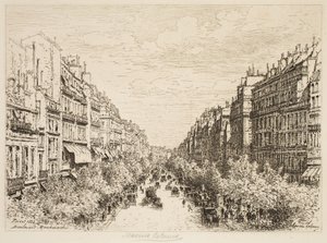 Bulwar Montmartre, Paryż autorstwa Maxime Lalanne