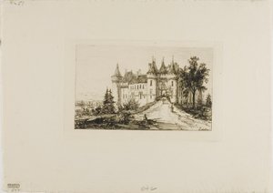 Zamek w Chaumont, Touraine autorstwa Maxime Lalanne