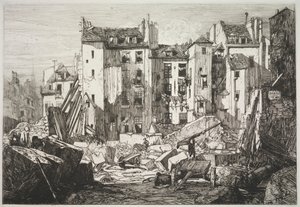 Rozbiórka w celu otwarcia Rue des Écoles autorstwa Maxime Lalanne