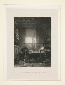 Sypialnia Wiktora Hugo, pl. 11 z apartamentu At Victor Hugo (Victor Hugo). autorstwa Maxime Lalanne