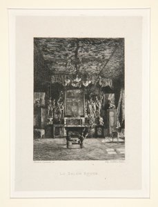 Le salon rouge (Sala Czerwona), pl. 5 z apartamentu Chez Victor Hugo (Victor Hugo autorstwa Maxime Lalanne