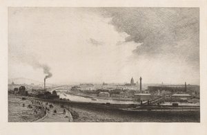 Paryż 1867, Widok z Trocadero autorstwa Maxime Lalanne