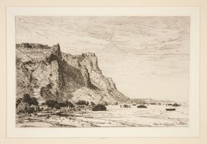 Plaża czarnych krów? Villers (Calvados) (Plaża Czarnych Krów w Villiers [Cavaldos]) autorstwa Maxime Lalanne