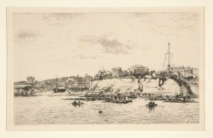 Port La Plataine? Royan (Most La Plataine w Royan) autorstwa Maxime Lalanne