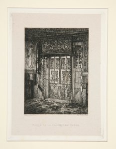 Porte de la galerie de ch?ne (Galeria Drzwi Dębu), pl. 8 z apartamentu Chez Victor Hugo (Victor Hugo autorstwa Maxime Lalanne