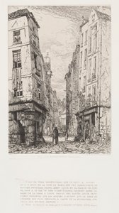 Rue des Marmousets (Stary Paryż) autorstwa Maxime Lalanne
