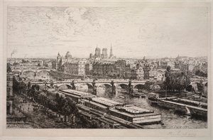 Widok z Luwru, 1882. autorstwa Maxime Lalanne