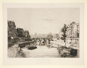 Widok z Pont Saint-Michel autorstwa Maxime Lalanne