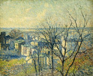 Z dachów; Sur les Toits, 1890-95 autorstwa Maximilien Luce
