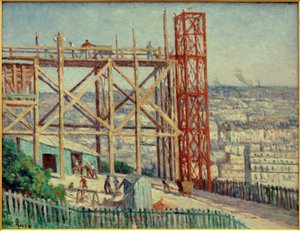 Budowa Sacré-Coeur autorstwa Maximilien Luce