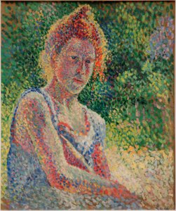 Portret młodej kobiety autorstwa Maximilien Luce