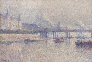 Brzegi Sekwany w Paryżu, 1893 autorstwa Maximilien Luce
