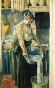 Praczka; La Blanchisseuse, autorstwa Maximilien Luce