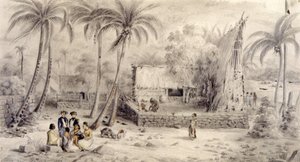 Village en Oceanie autorstwa Maximilien Radiguet