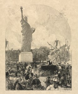 Wolność oświecająca świat, podarowana miastu Paryżowi przez Amerykanów, 1885. autorstwa May 30 Publiished in Le Monde