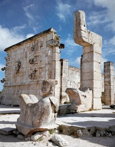 Wejście do świątyni wojowników, 750-1200 autorstwa Mayan