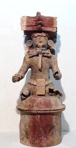 Kadzidło, z Copan, Honduras, Ameryka Środkowa, późny okres klasyczny (600-900 ne) (terakota) autorstwa Mayan Mayan