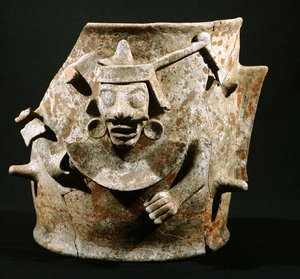 Kadzidło, Iximche, Gwatemala, okres postklasyczny (900-1521) (ceramika) autorstwa Mayan Mayan