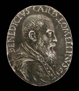 Benedetto Lomellini z Genui, 1517-1579, kardynał 1565 [awers]. autorstwa Medallist T.R.
