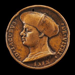 Jacques de Vitry-La Lière, zm. 1515, kanonik, dziekan i kanclerz [awers], 1518. autorstwa Medallist of 1518