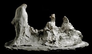 Rozmowa w rzeźbie ogrodowej Medardo Rosso (1858-1928) Barzio, Museo Medardo Rosso