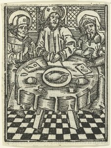 Posiłek w Emaus autorstwa Meester van de Delbecq Schreiber Passie (attributed to)