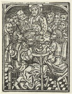 Ostatnia Wieczerza autorstwa Meester van de Delbecq Schreiber Passie (attributed to)