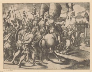 Triomf van Scipio autorstwa Meester van de Dobbelsteen
