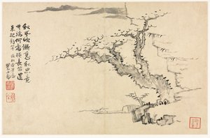 Pejzaże w różnych stylach według dawnych mistrzów, 1690. autorstwa Mei Qing