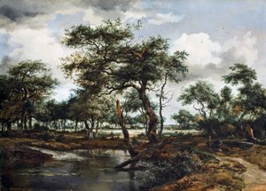 Staw w lesie, 1668 (olej na desce dębowej)