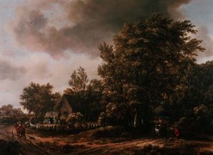 Krajobraz autorstwa Meindert Hobbema