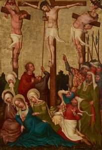 Ukrzyżowanie Chrystusa autorstwa Meister der St. Lambrechter Votivtafel
