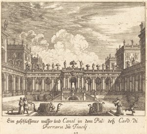 Pałac i kanał, kardynał Ferrary, Tivoli