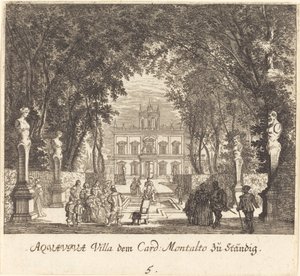 Willa Aquaviva autorstwa Melchior Küsel after Johann Wilhelm Baur