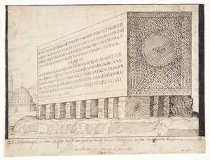 Sarkofag w Konstantynopolu autorstwa Melchior Lorck